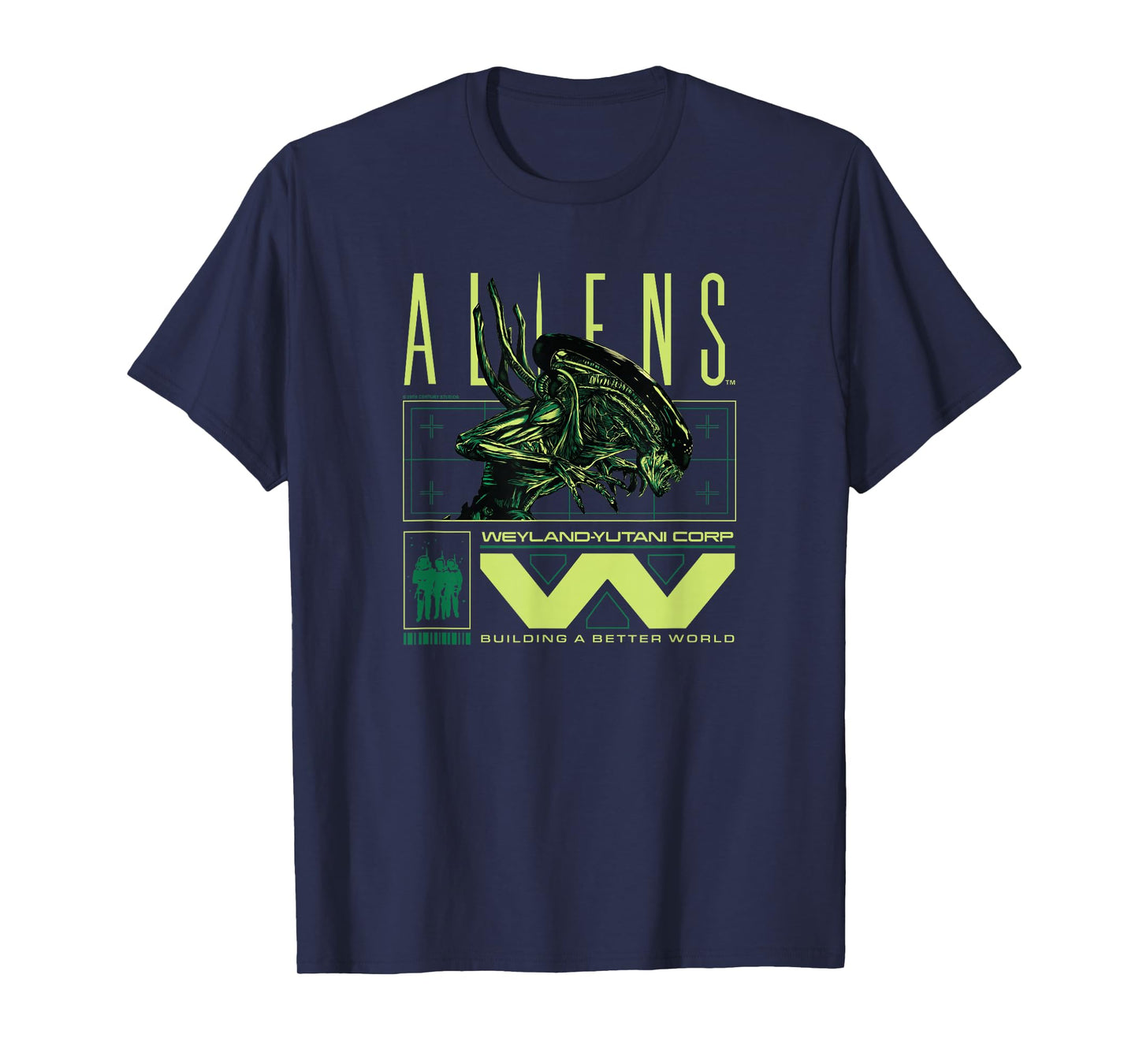 Aliens Weyland Yutani Corp Xenomorph Design T-Shirt