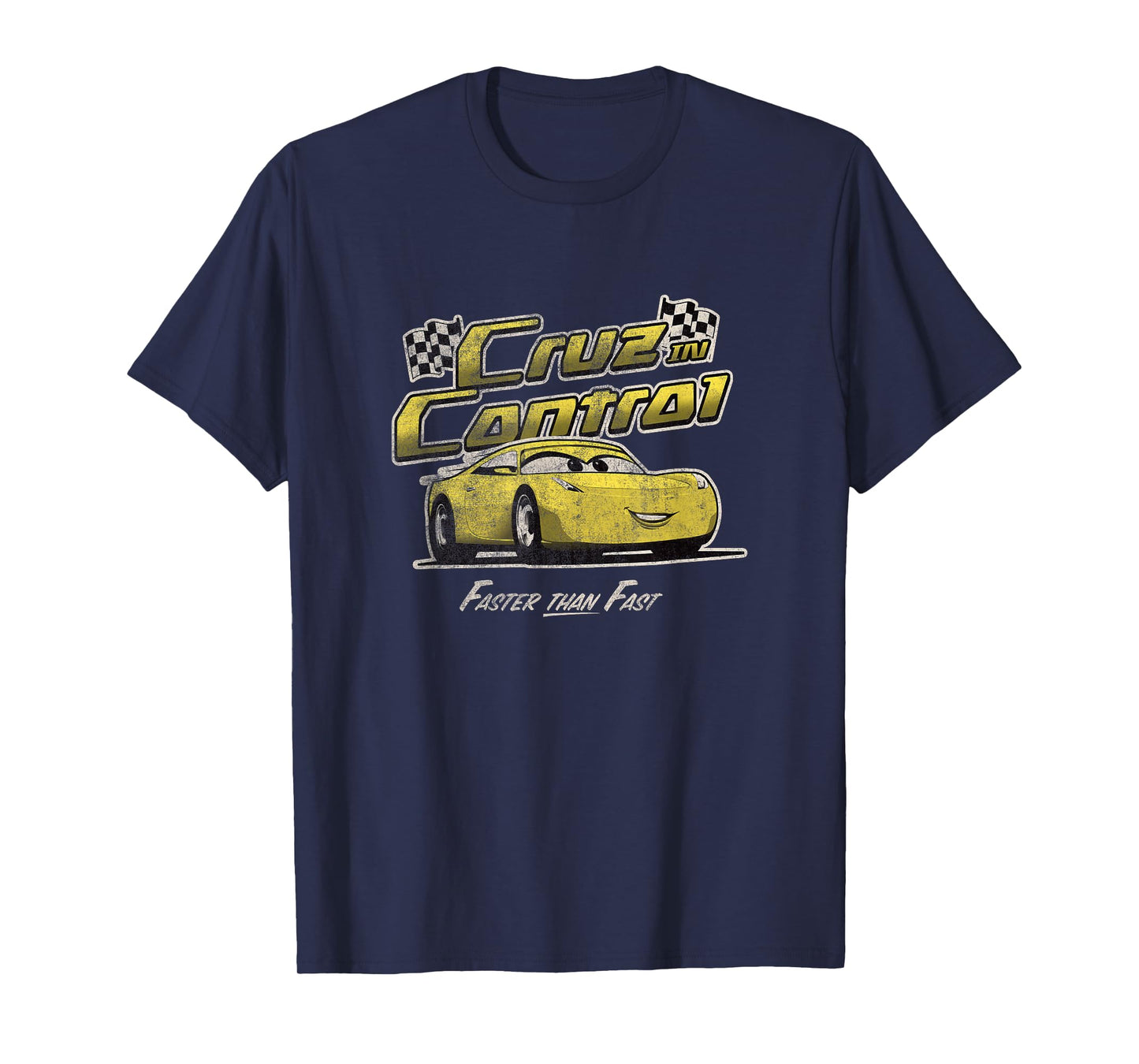 Disney Pixar Cars 3 Cruz In Control Faster Than Fast Vintage T-Shirt