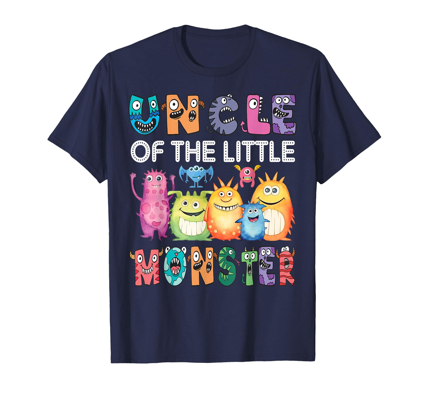 Uncle Of The Little Monster Kids 1St Birthday Party T-Shirt