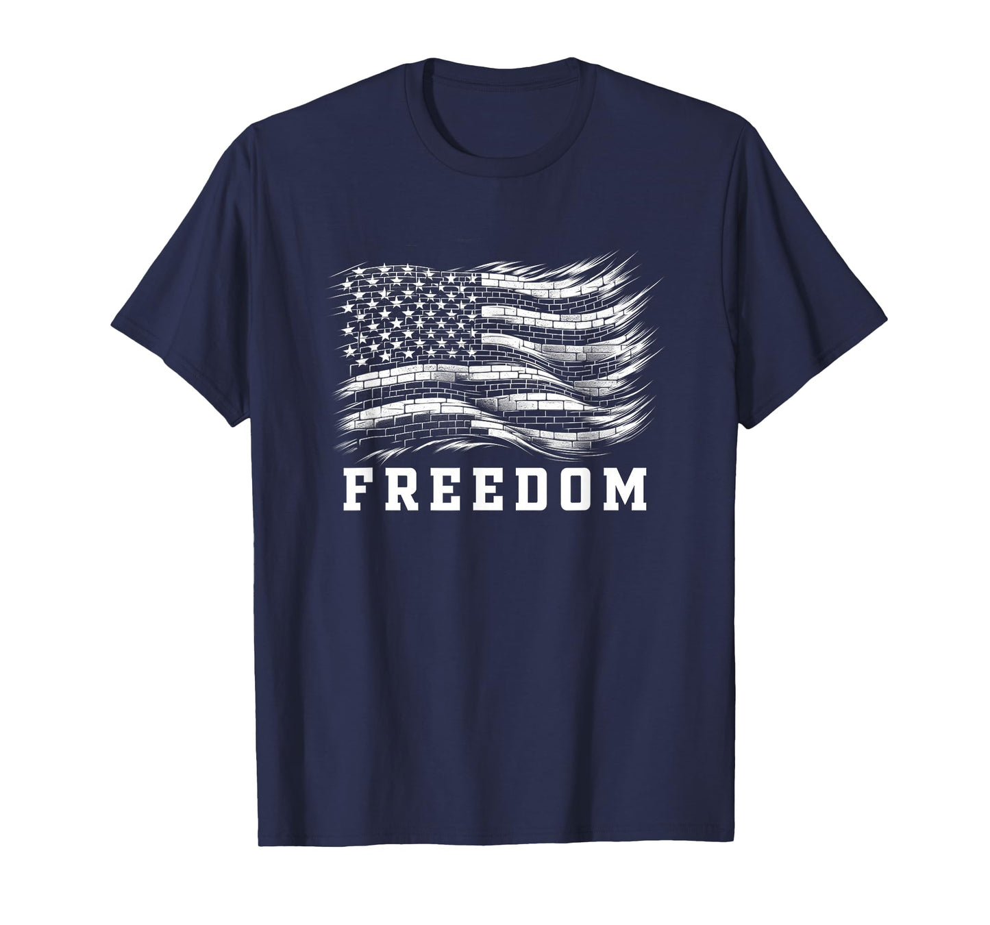 Freedom T Shirt American Pride USA Flag Graphic Freedom T-Shirt