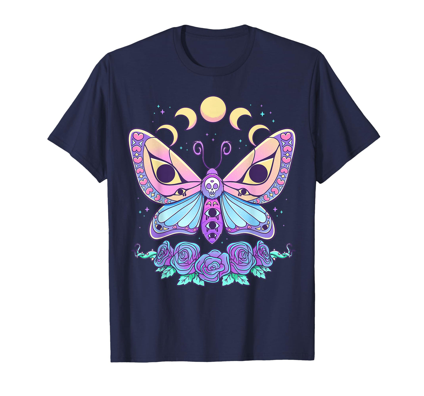 Pastel Goth Creepy Butterfly Moth Kawaii Emo Cute Nu Goth T-Shirt