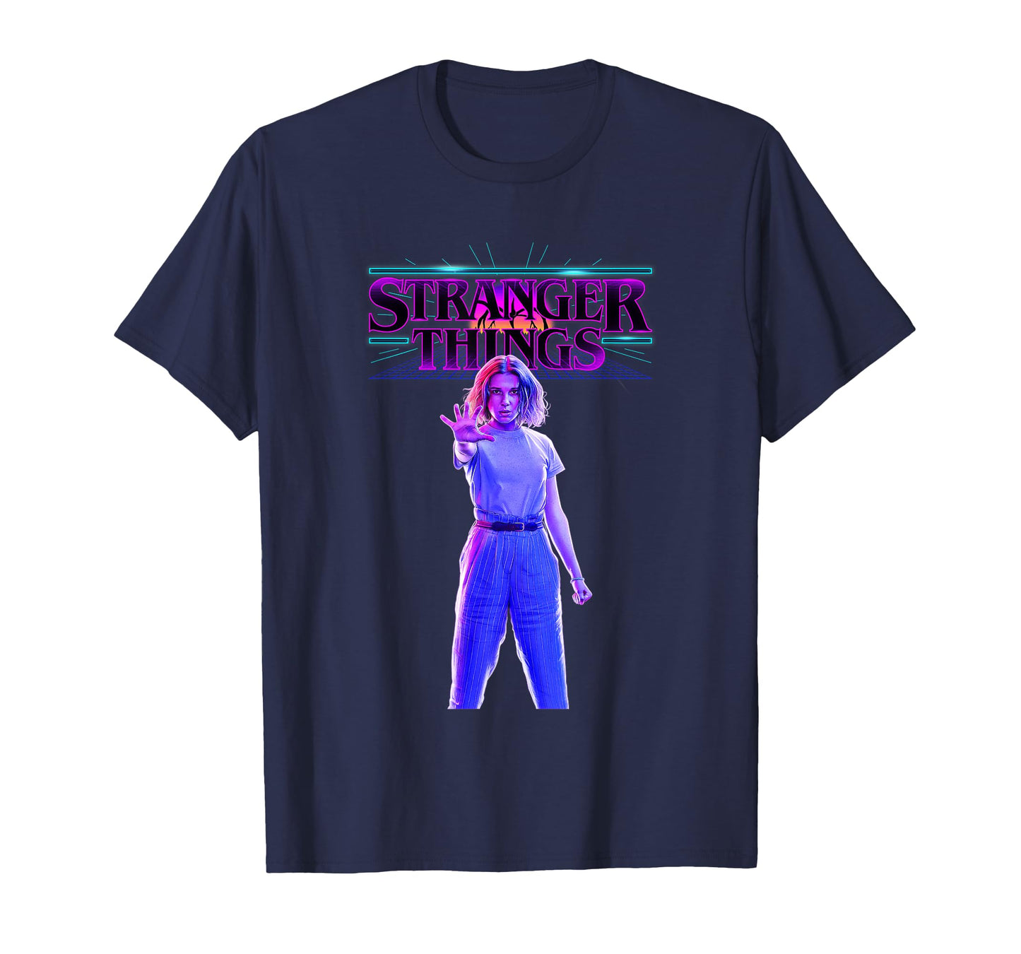 Stranger Things Retro Vintage Glow Gradient Eleven Portrait T-Shirt