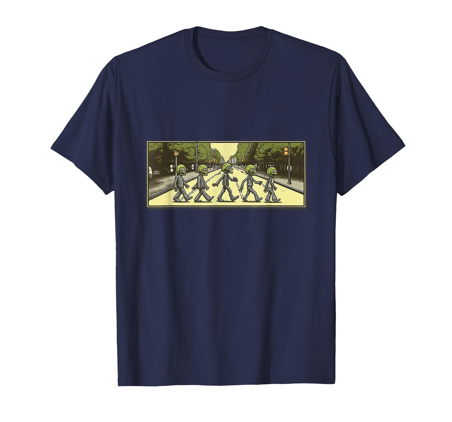 5 Aliens Crossing Abby Road T-Shirt