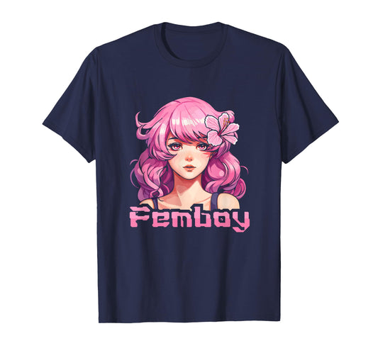Femboy Anime Cool Japanese Japan Cosplay Otaku Manga Kawaii T-Shirt