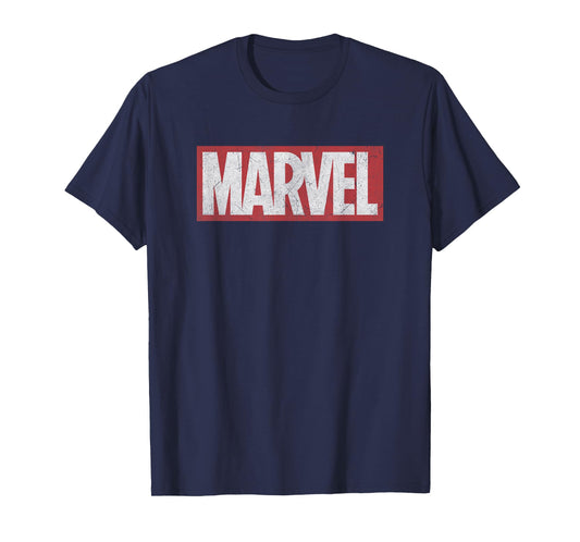 Marvel Universe Classic Distressed Red Title Logo T-Shirt