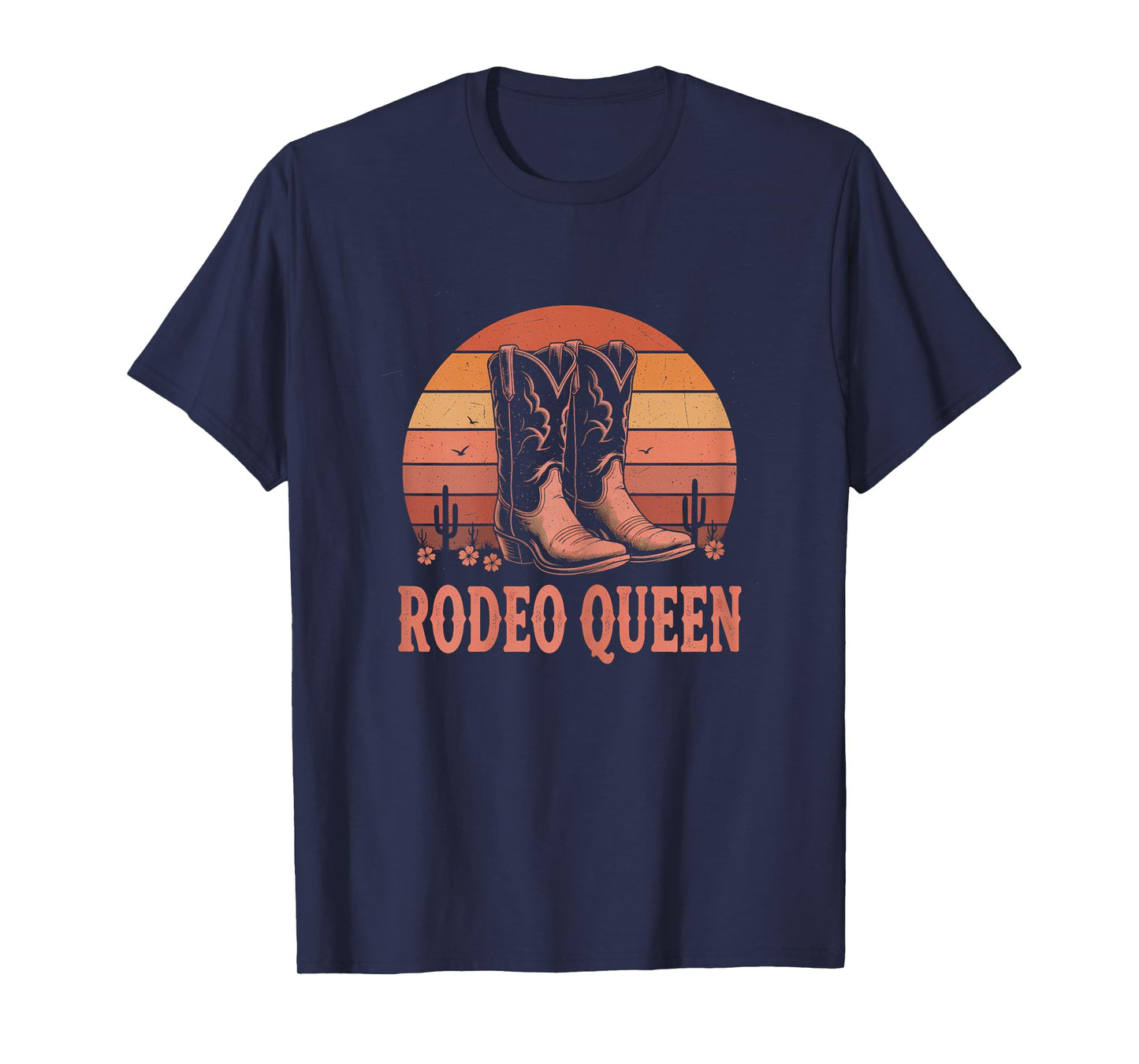 Rodeo Queen Western Country Girls Boots Cowgirl T-Shirt