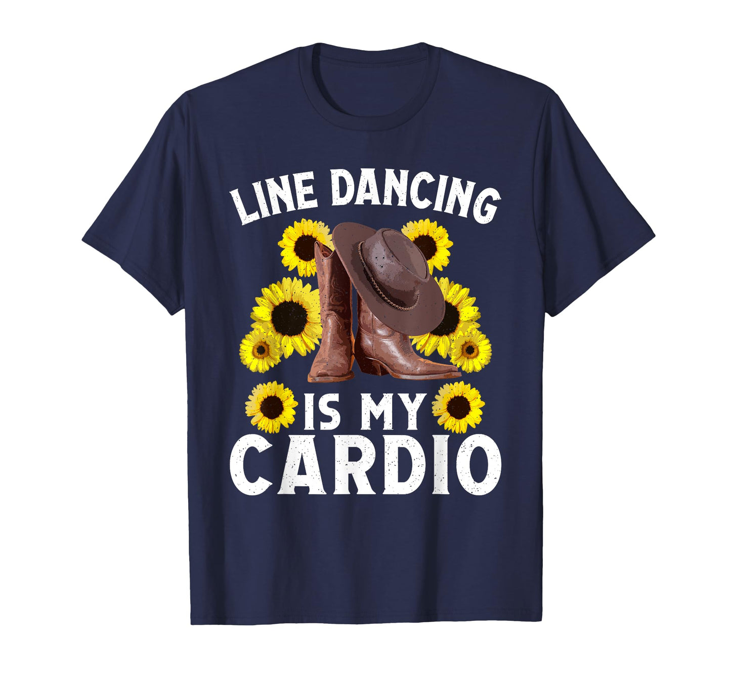 Line Dancing Art for Women Men Country Dancing Rodeo Dancer T-Shirt