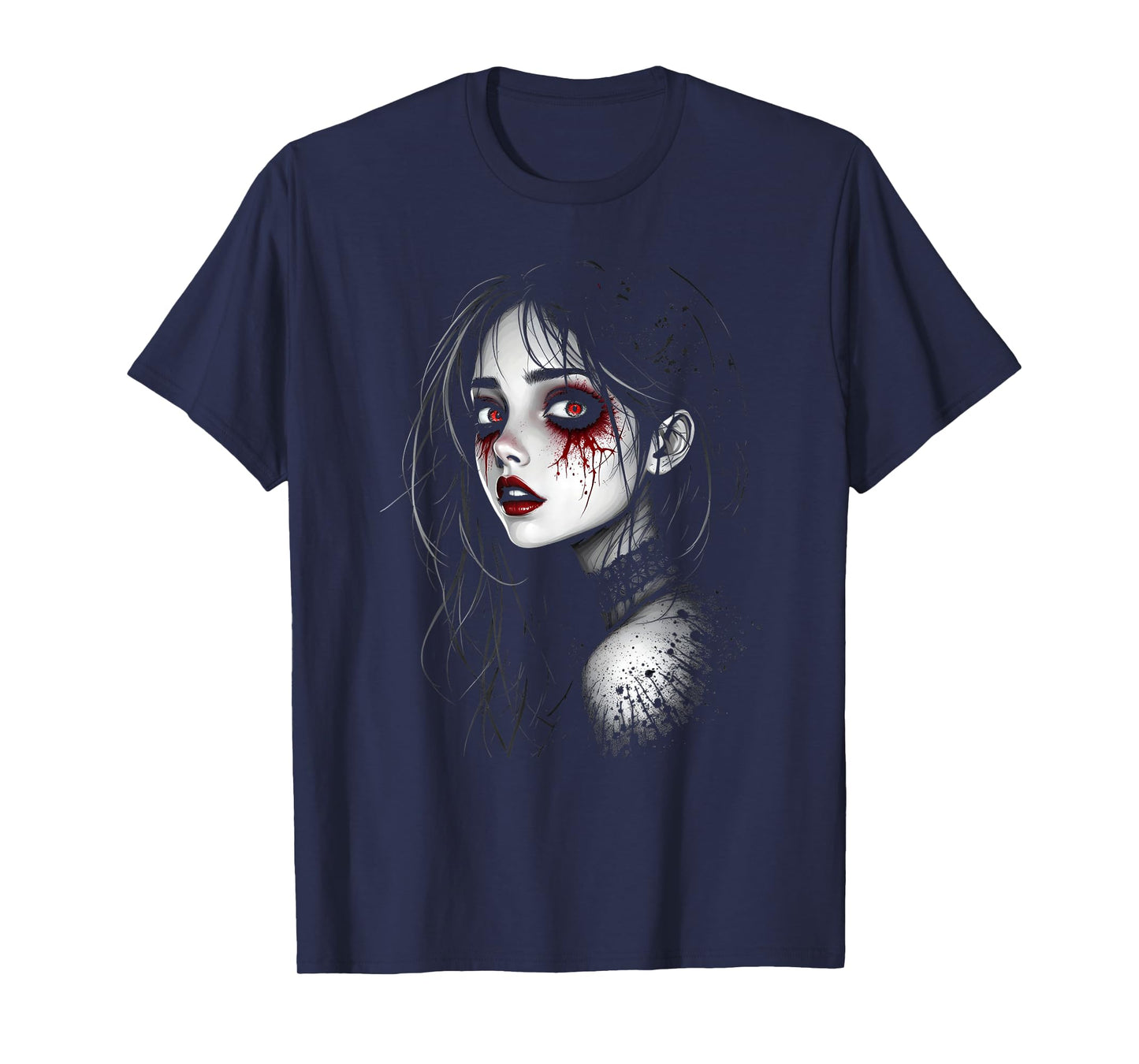 Horror Anime Manga Tee I Gothic Outfit I Japanese Chibi Girl T-Shirt