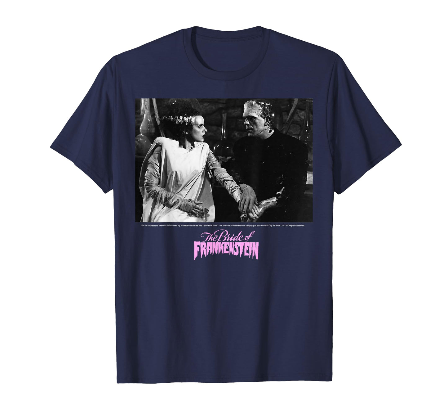 Universal Monsters The Bride Of Frankenstein Portrait T-Shirt
