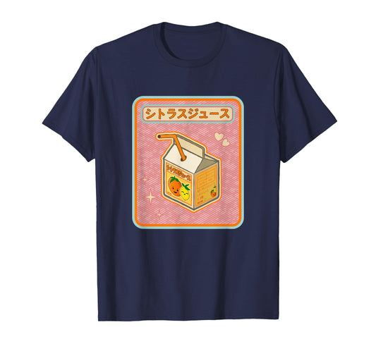 Kawaii Japanese Anime and Manga Orange Juice Box T-Shirt