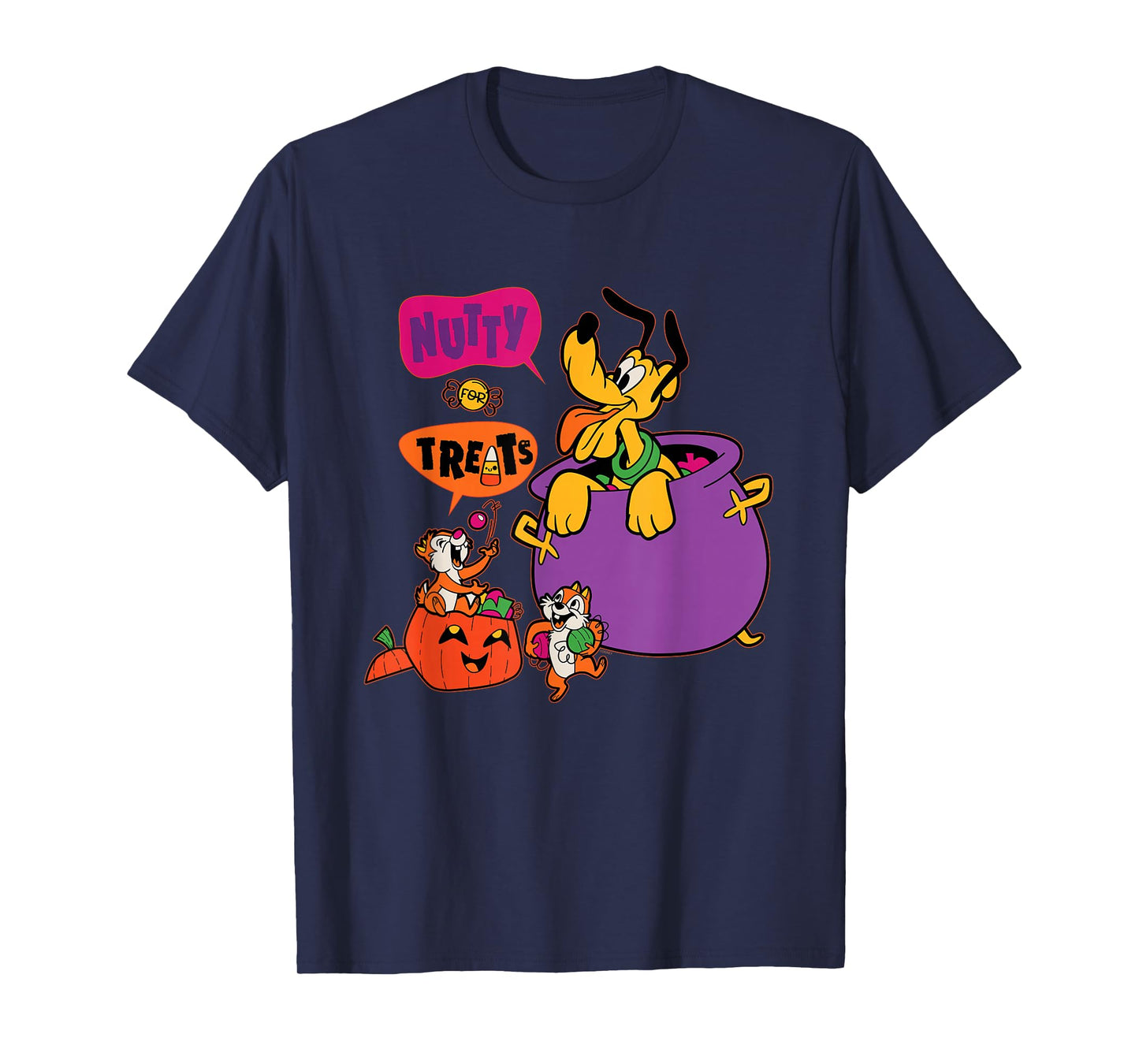 Disney Pluto and Chip 'n' Dale Nutty for Treats Halloween T-Shirt