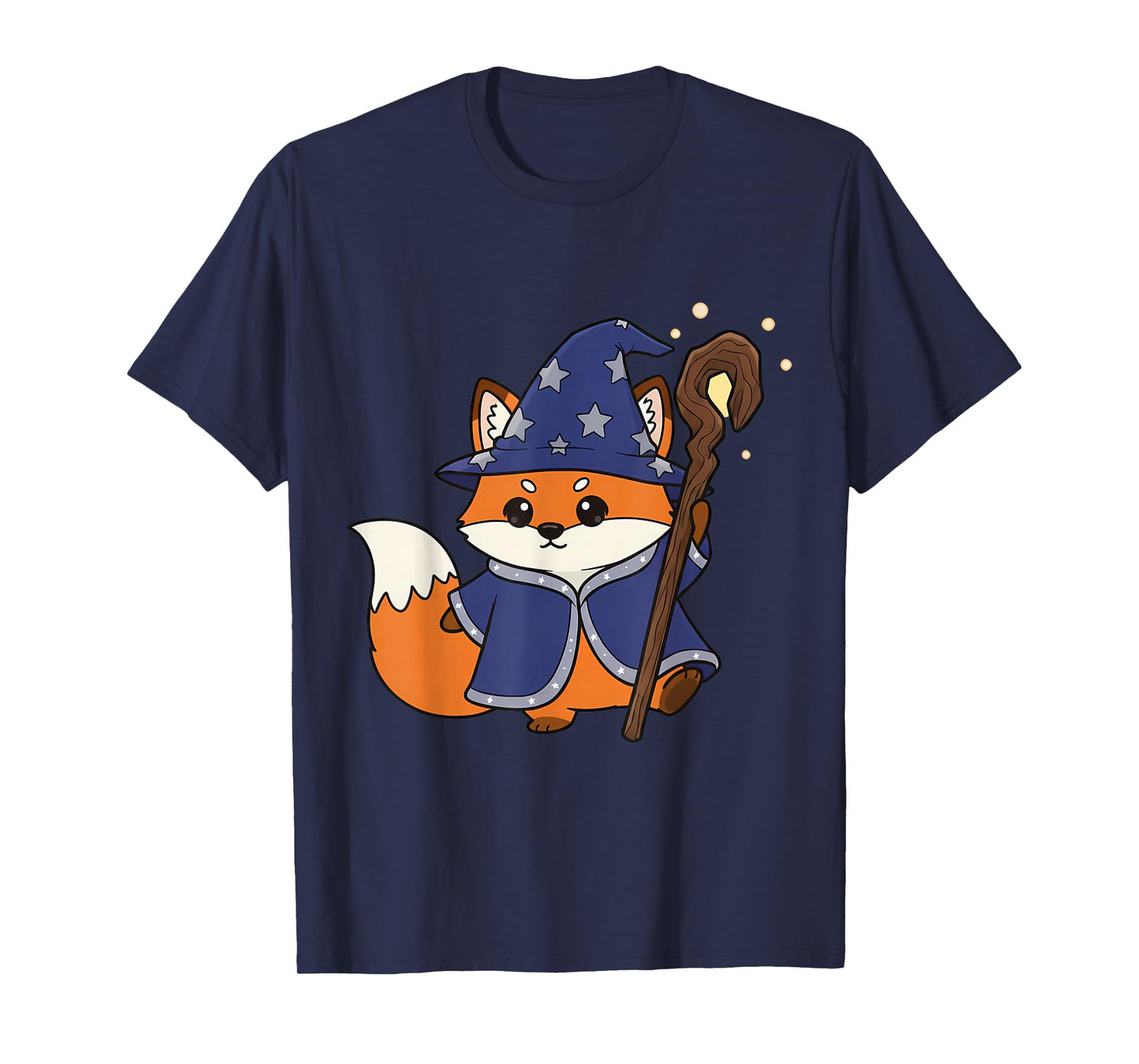 Cute Fox Wizard Magic Fantasy Animal T-Shirt