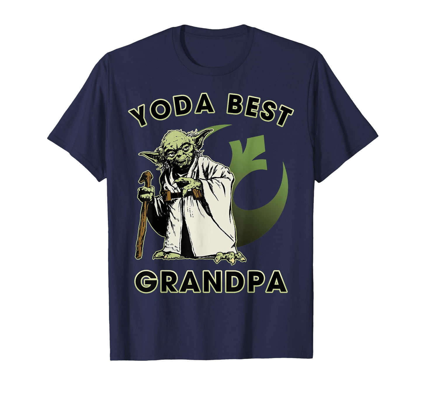 Star Wars Yoda Best Grandpa Rebel Logo T-Shirt