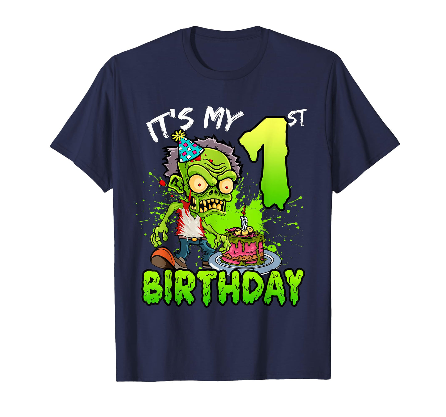 It's My 1st Birthday Zombie Lover 1 Year Old Boys Girls T-Shirt