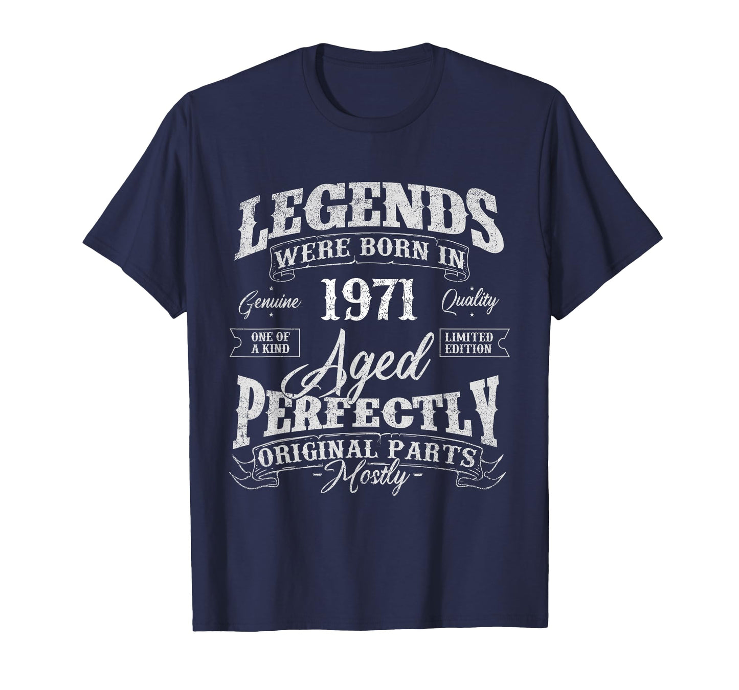 Legends Were Born In 1971 Year Of Birth Birthday T-Shirt