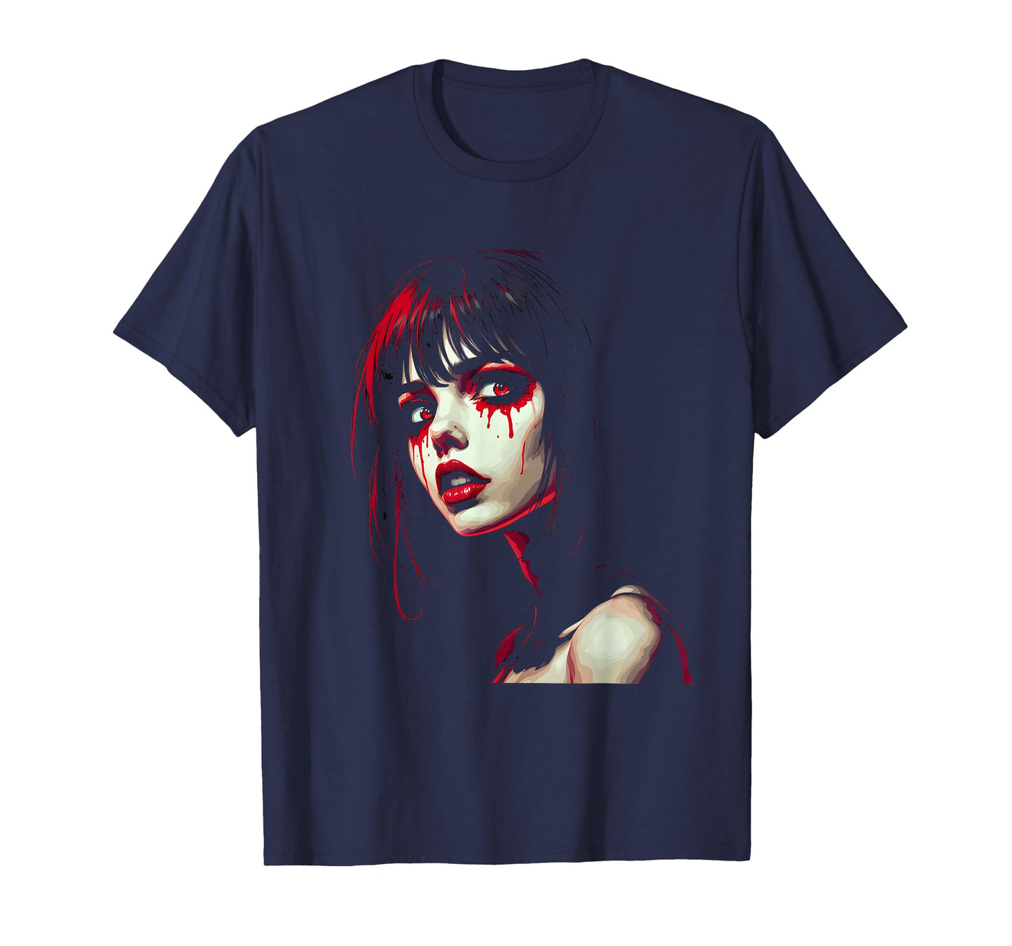 Horror Anime Manga Tee I Gothic Outfit I Japanese Chibi Girl T-Shirt