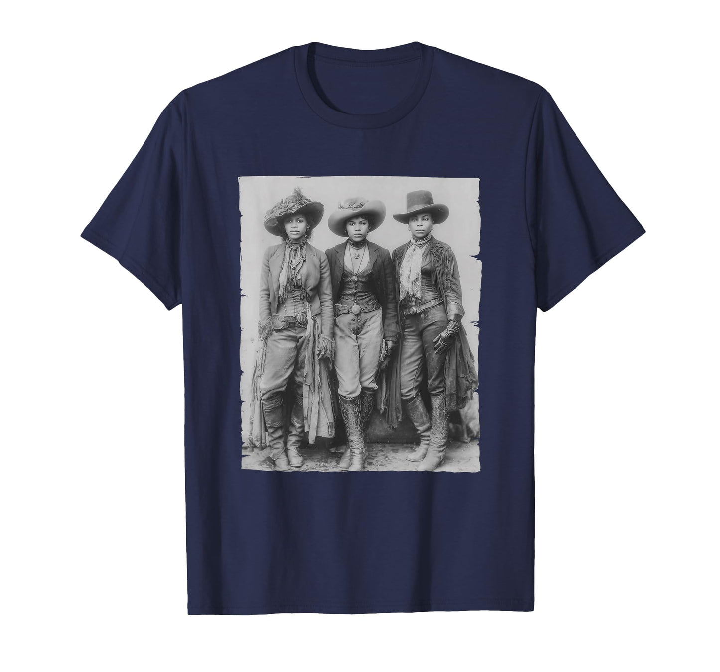 Black African American Cowgirl Western Country Texas Rodeo T-Shirt