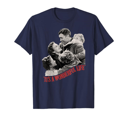 Vintage Christmas Classic It's a Wonderful Life T-Shirt