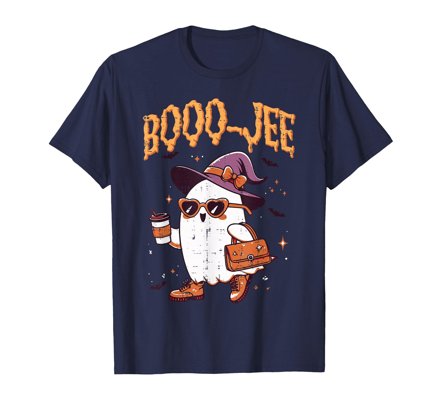 Halloween Ghost Witch Boojee Bougie Costume Women Girls Kids T-Shirt
