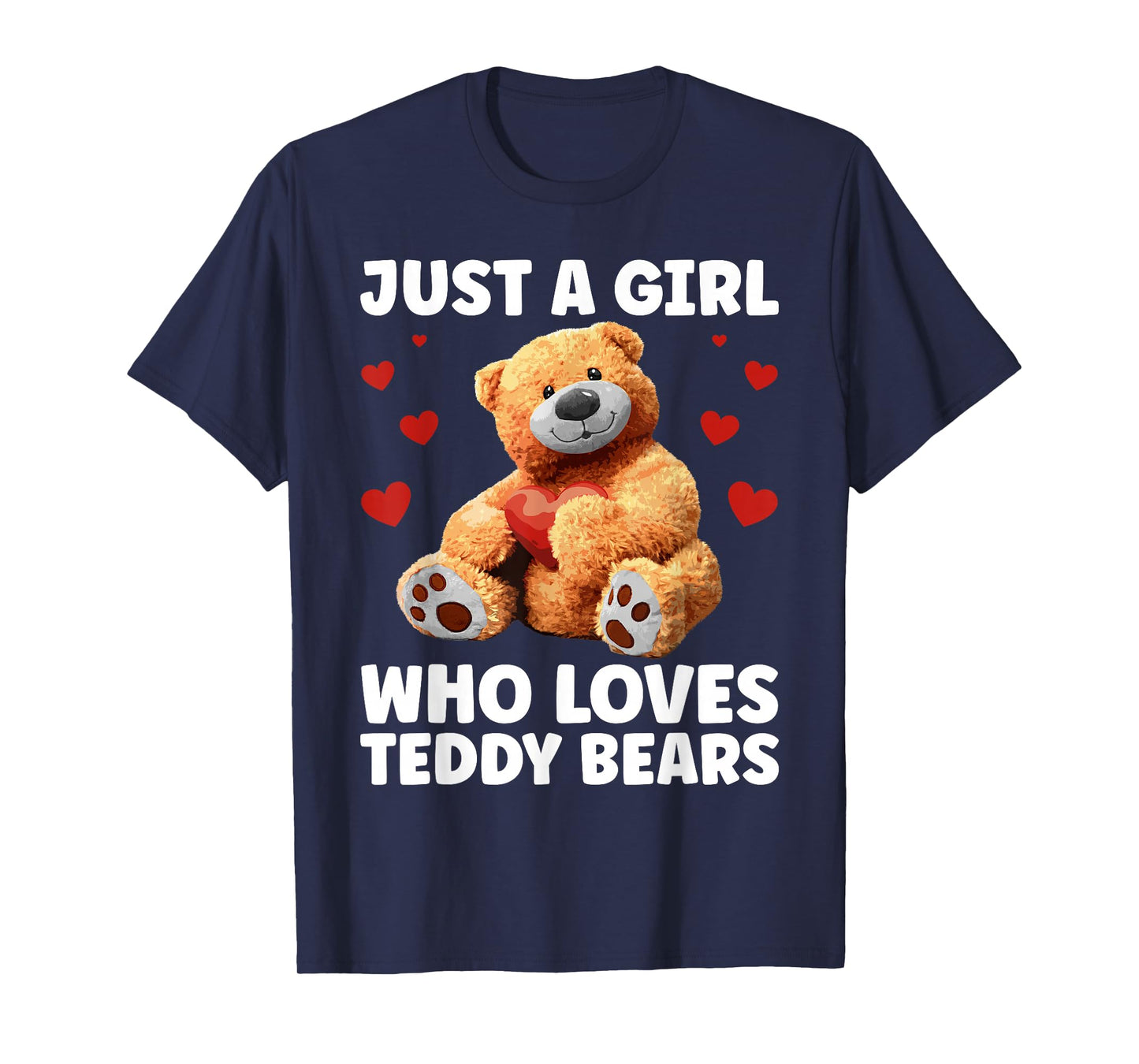 Teddy Bear Art for Women Teen Girls Kids Teddy Bear Lovers T-Shirt