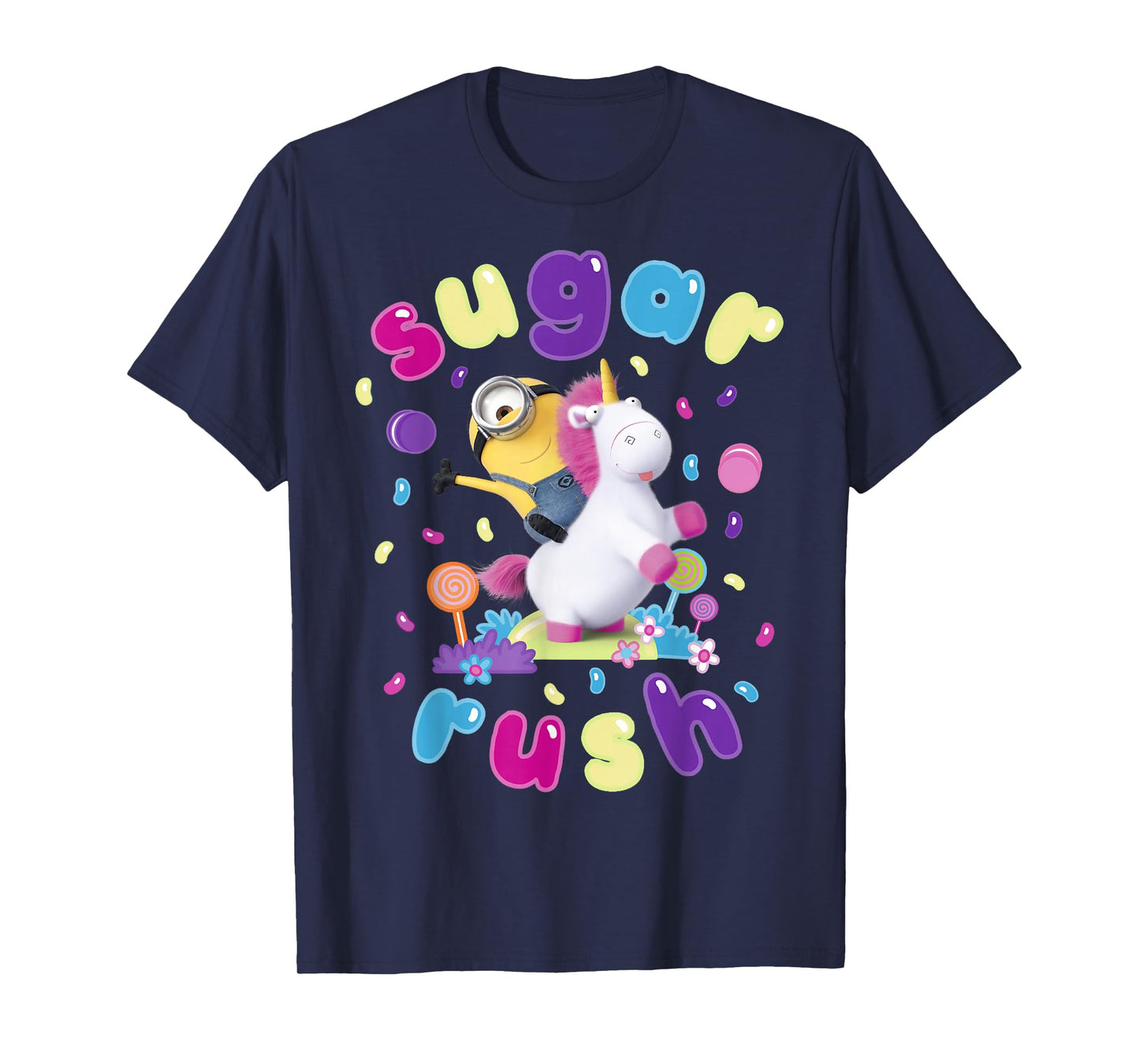 Despicable Me Minions Sugar Rush Candy Graphic T-Shirt T-Shirt