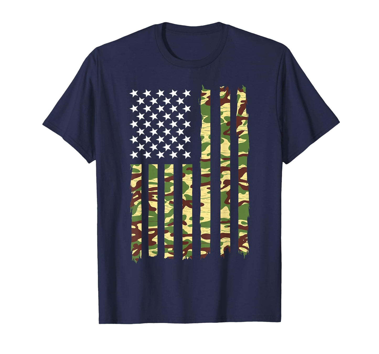 Camo American Flag Military Camouflage USA T-Shirt