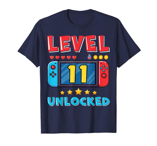 11 Year Old Bday Decorations Son Boy 11yr 11th Birthday T-Shirt