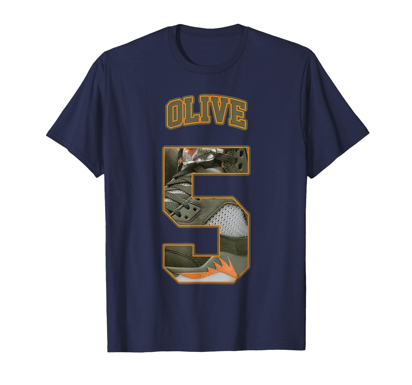 Number 5 Olive 5s Loser Lover Matching Tee Retro T-Shirt