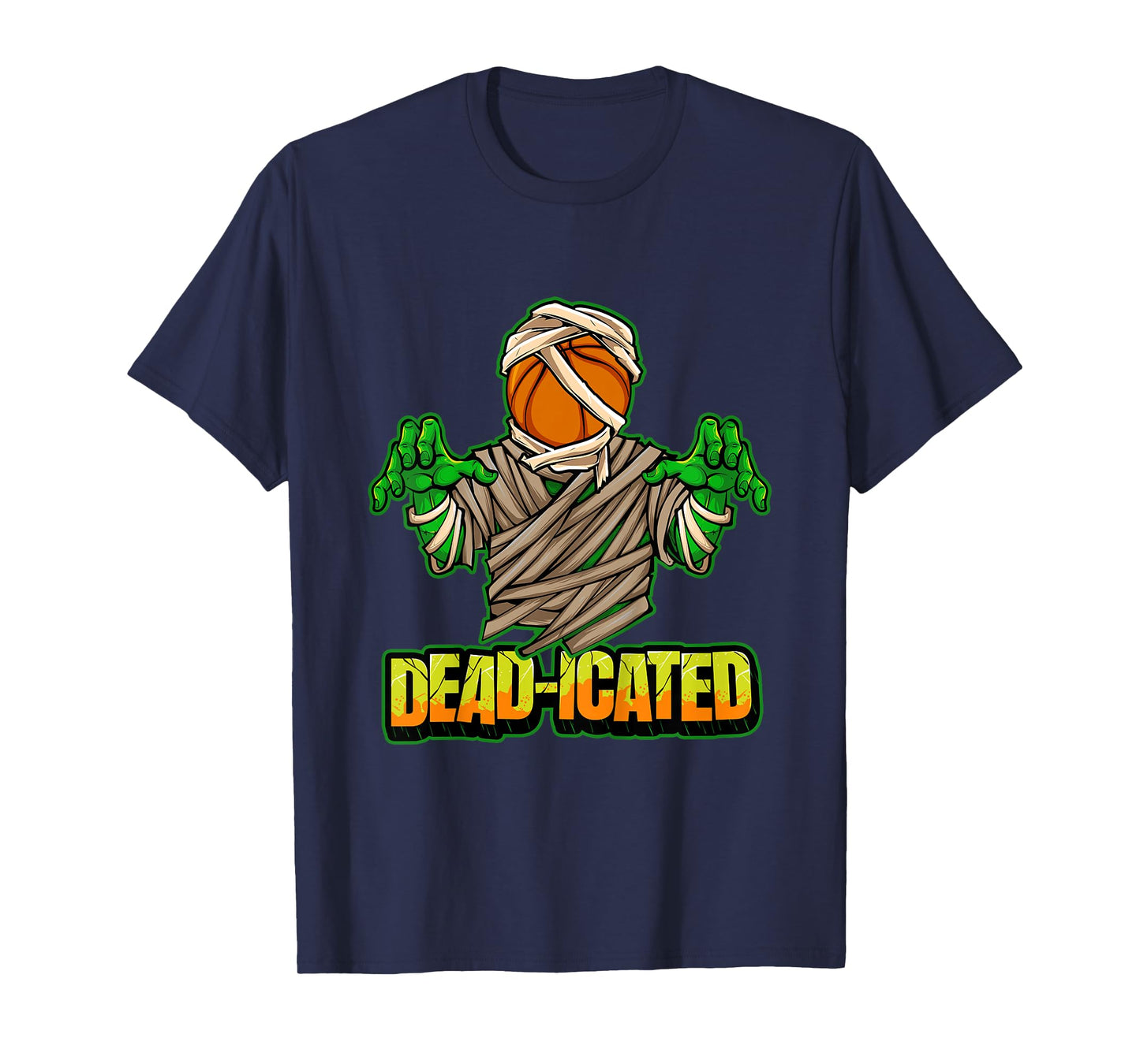 Kids Basketball Zombie Scary Halloween Basketball T-Shirt