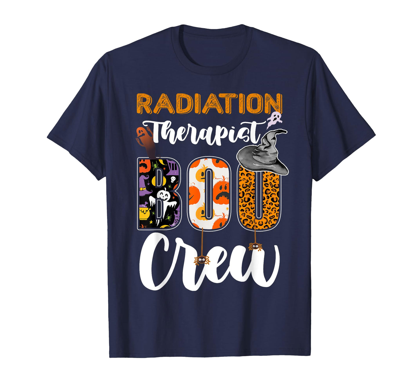 Radiation Therapist Boo Crew Ghost Therapy Halloween Match T-Shirt