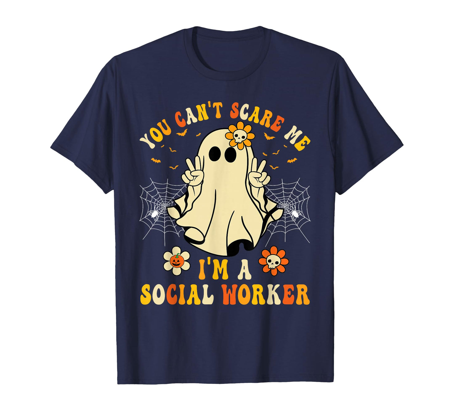 You Can't Scare Me I'm a School Social Worker Halloween T-Shirt