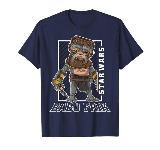 Star Wars The Rise Of Skywalker Babu Frik Portrait T-Shirt