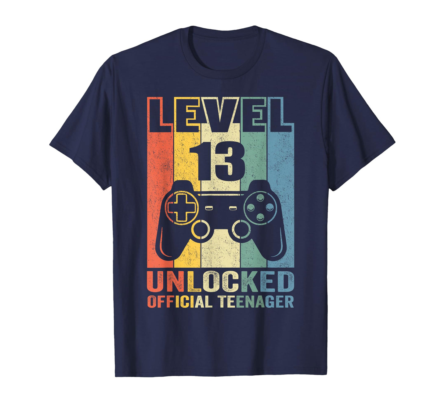 Official Teenager 13th Birthday Gift Level 13 Unlocked T-Shirt
