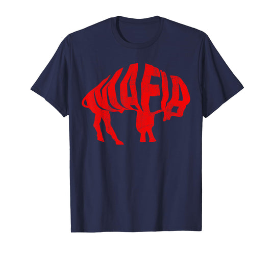 WNY Pride T-Shirt - Faded Red Buffalo T-Shirt