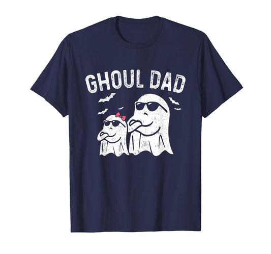 Ghoul Dad Vintage Daddy Ghost Funny Halloween T-Shirt