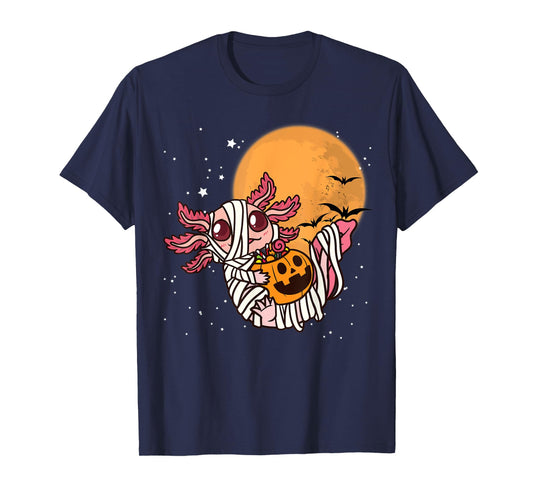 Cute Axolotl Halloween Mummy Axolotl T-Shirt