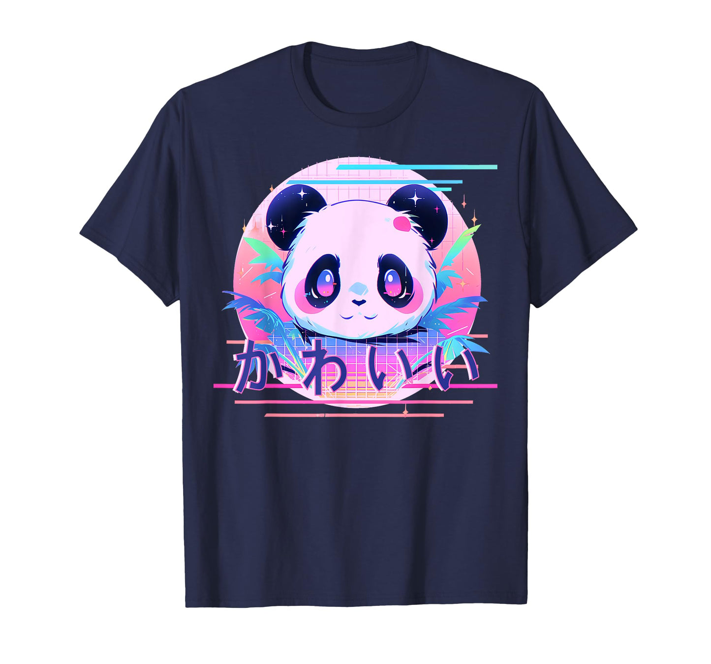 Kawaii Panda 80s Retro Cute Japanese Vaporwave Aesthetic T-Shirt