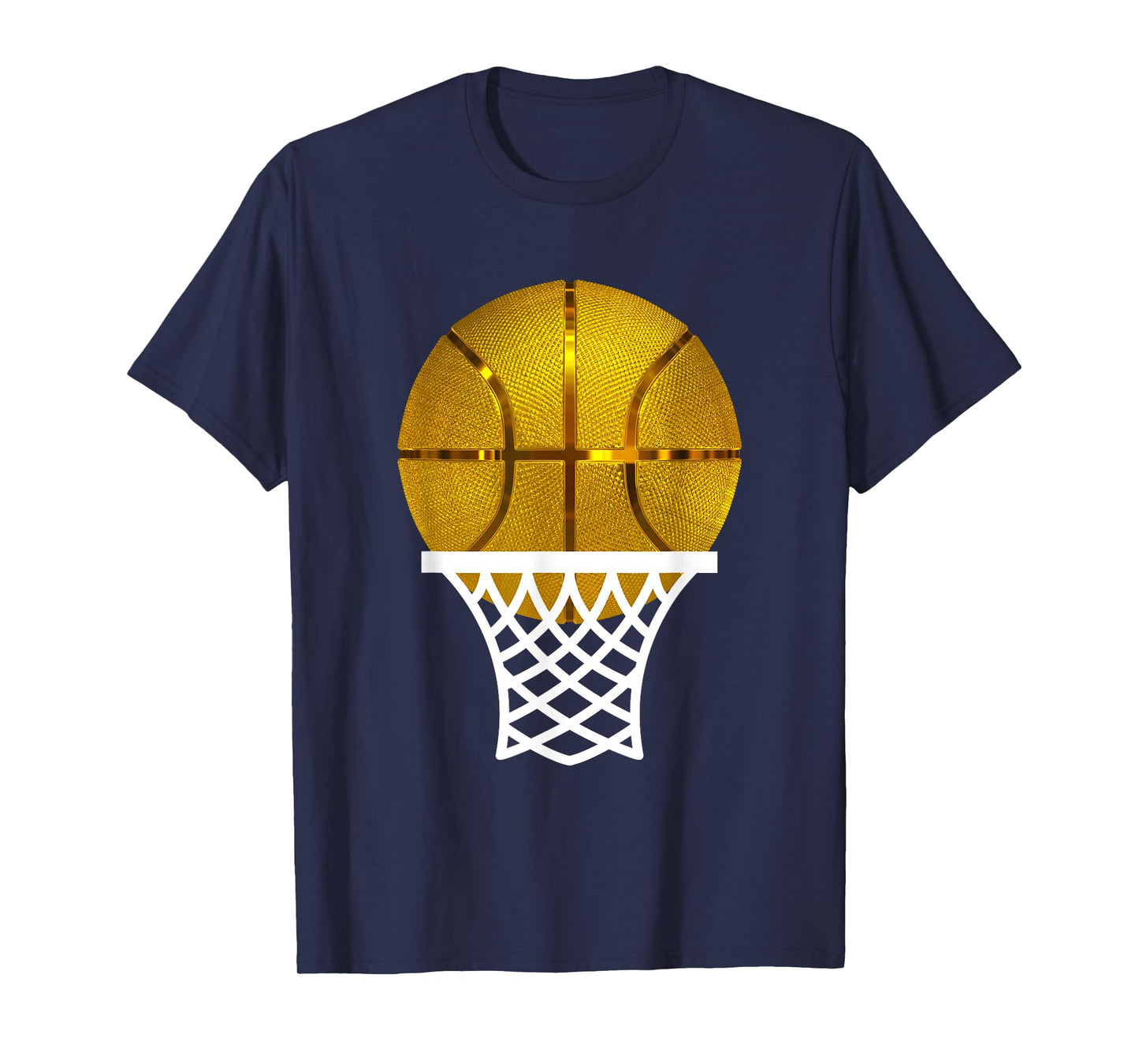Gold Basketball Trophy MVP Award, Cool Basketball Player Tee T-Shirt