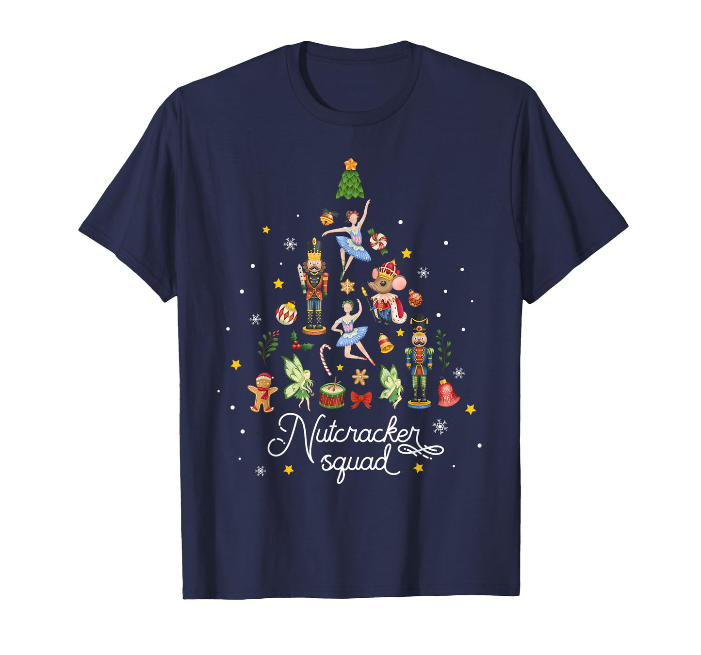 Christmas Nutcracker Squad Ballet Dance Women Kids Girls T-Shirt