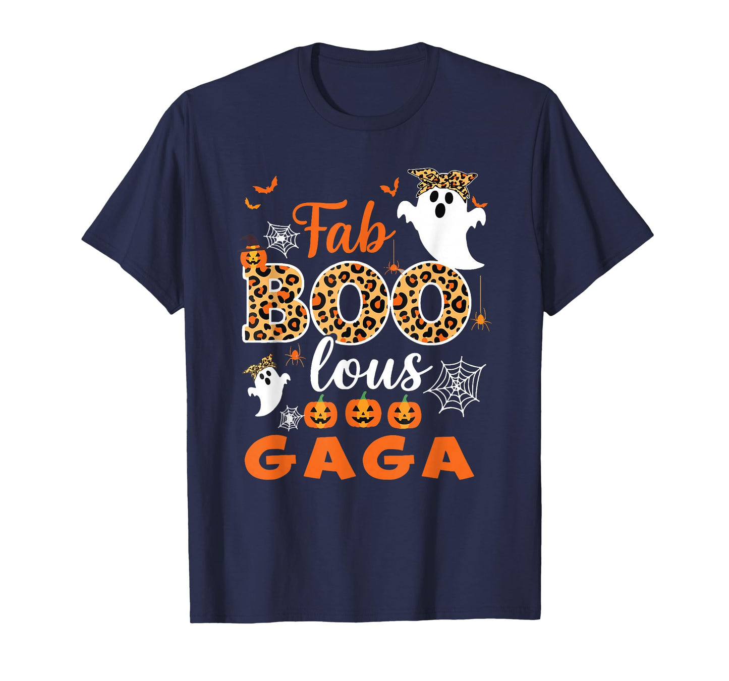Halloween Costume Cute Leopard Boo Gaga Spooky Ghost T-Shirt