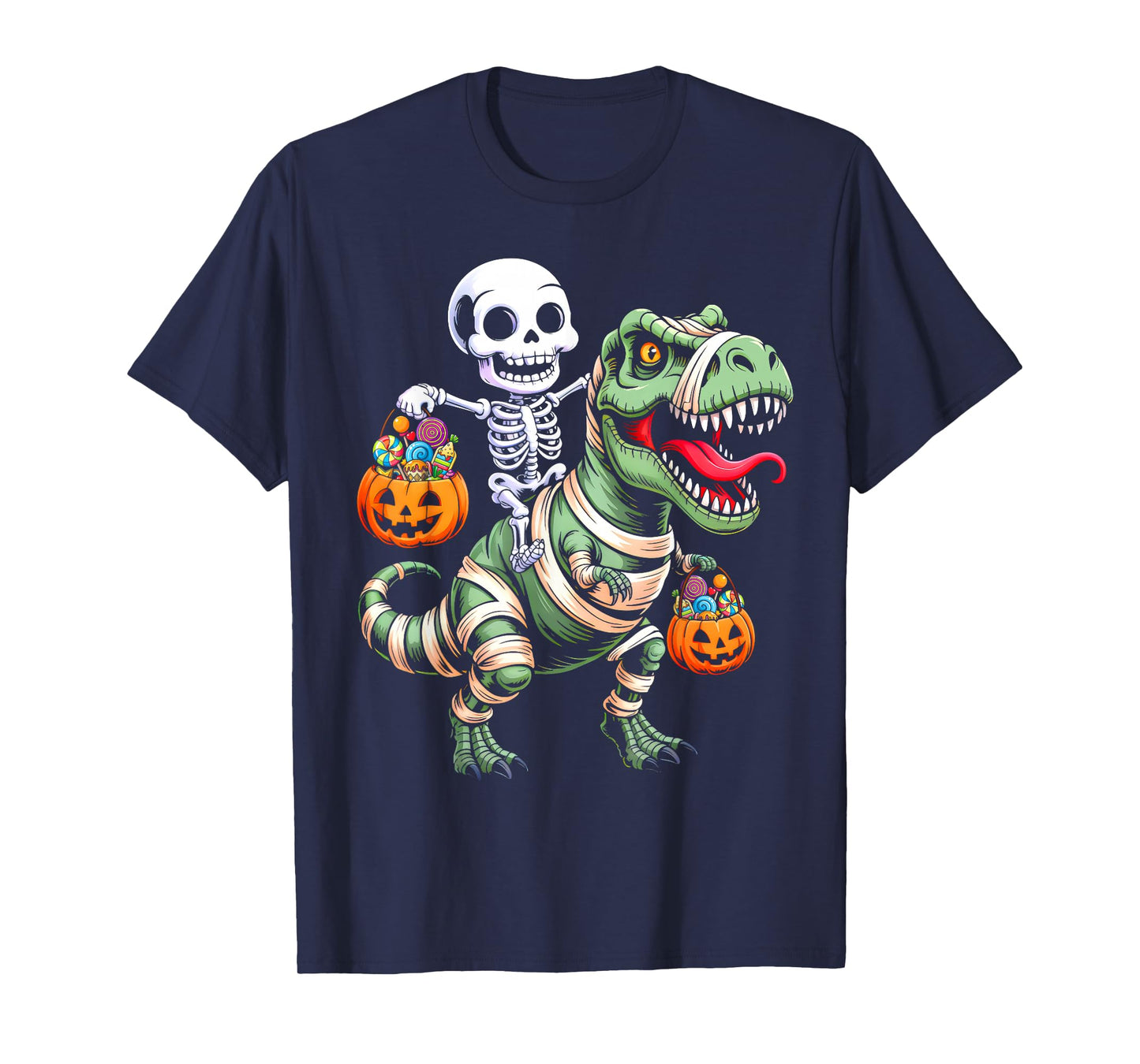 Toddler Boy Halloween Shirt Kids Skeleton Dinosaur Halloween T-Shirt