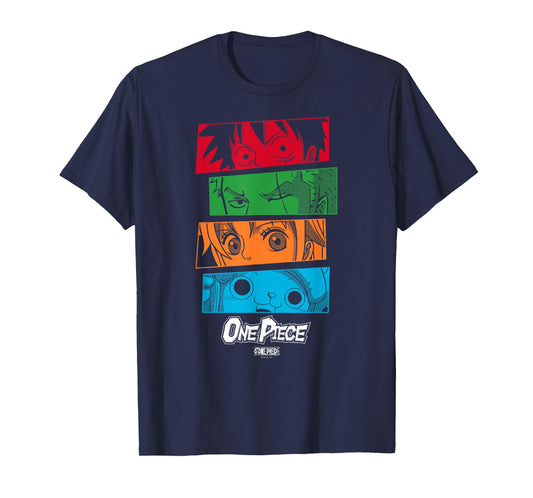 One Piece Anime Straw Hat Crew Character Eyes T-Shirt