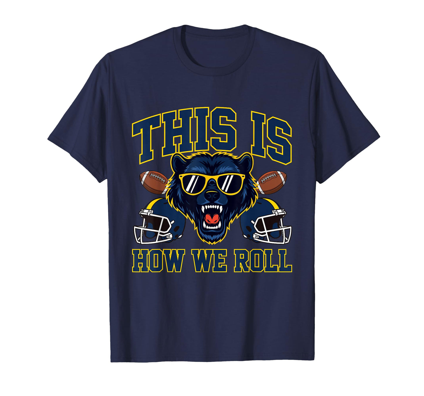 This is How We Roll - Michigan Football Lover Game Day T-Shirt