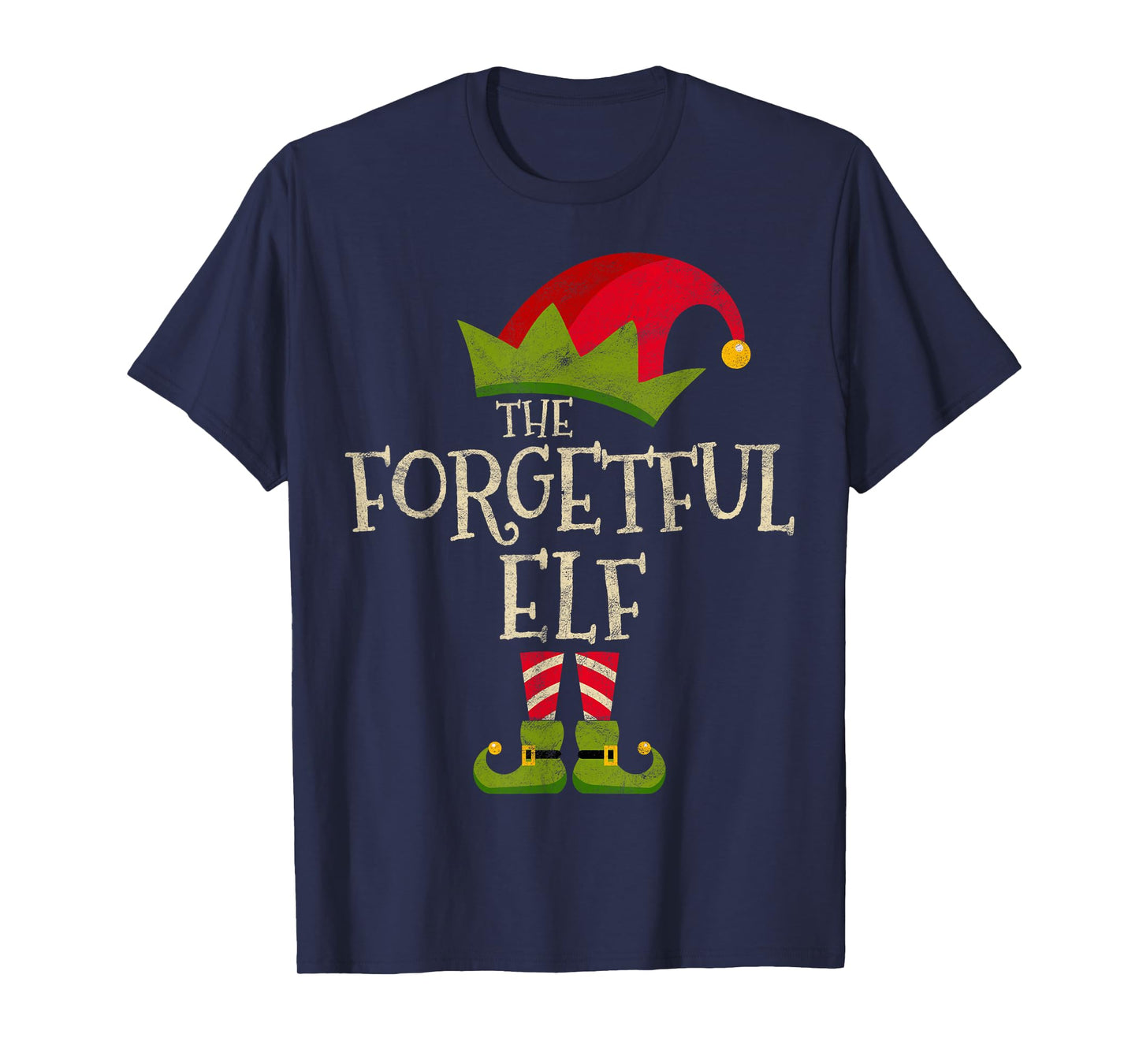 Easy The Forgetful Elf Costume Family Group Gift Christmas T-Shirt