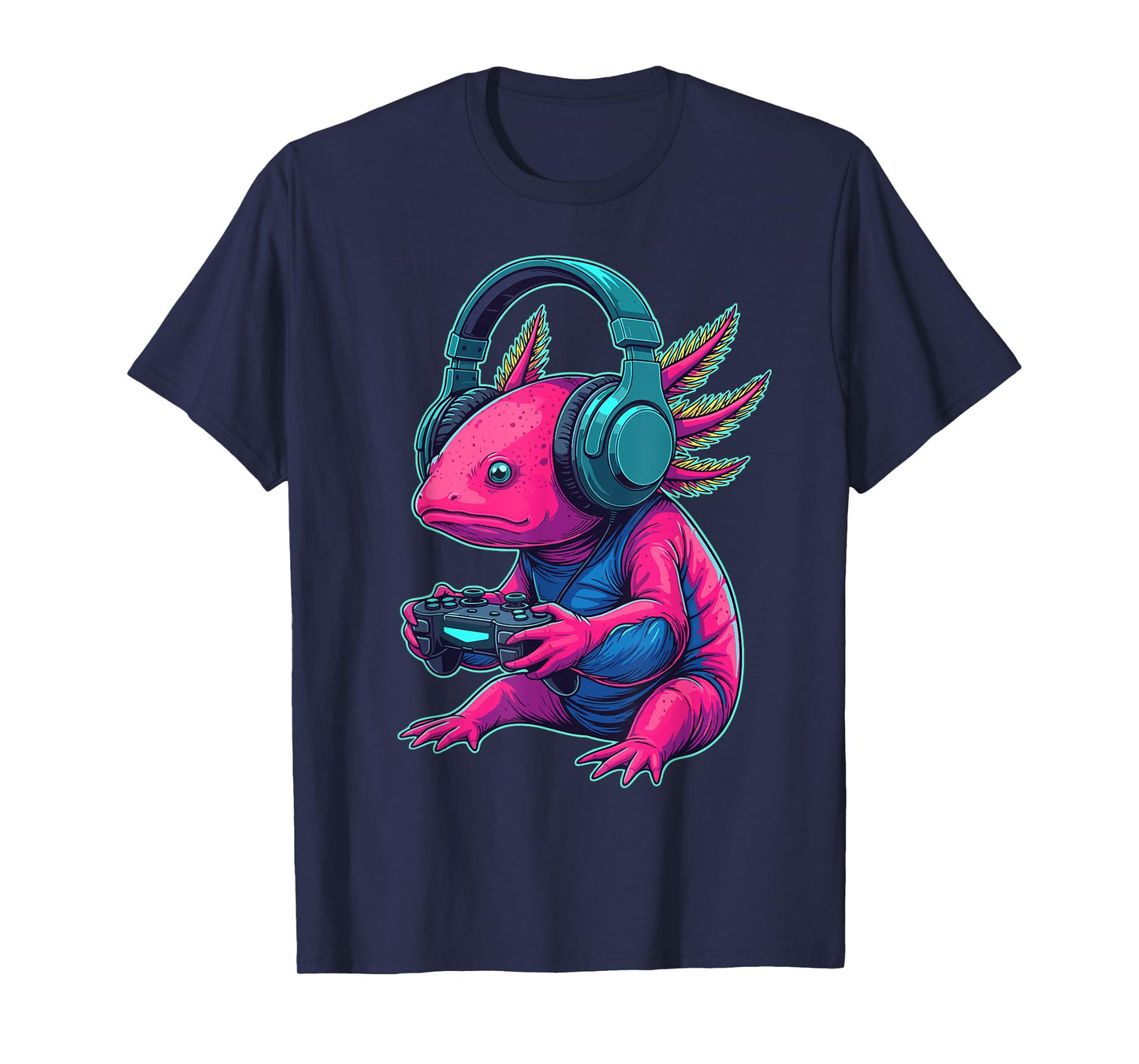 Funny Video Gaming Axolotl Gamer T-Shirt