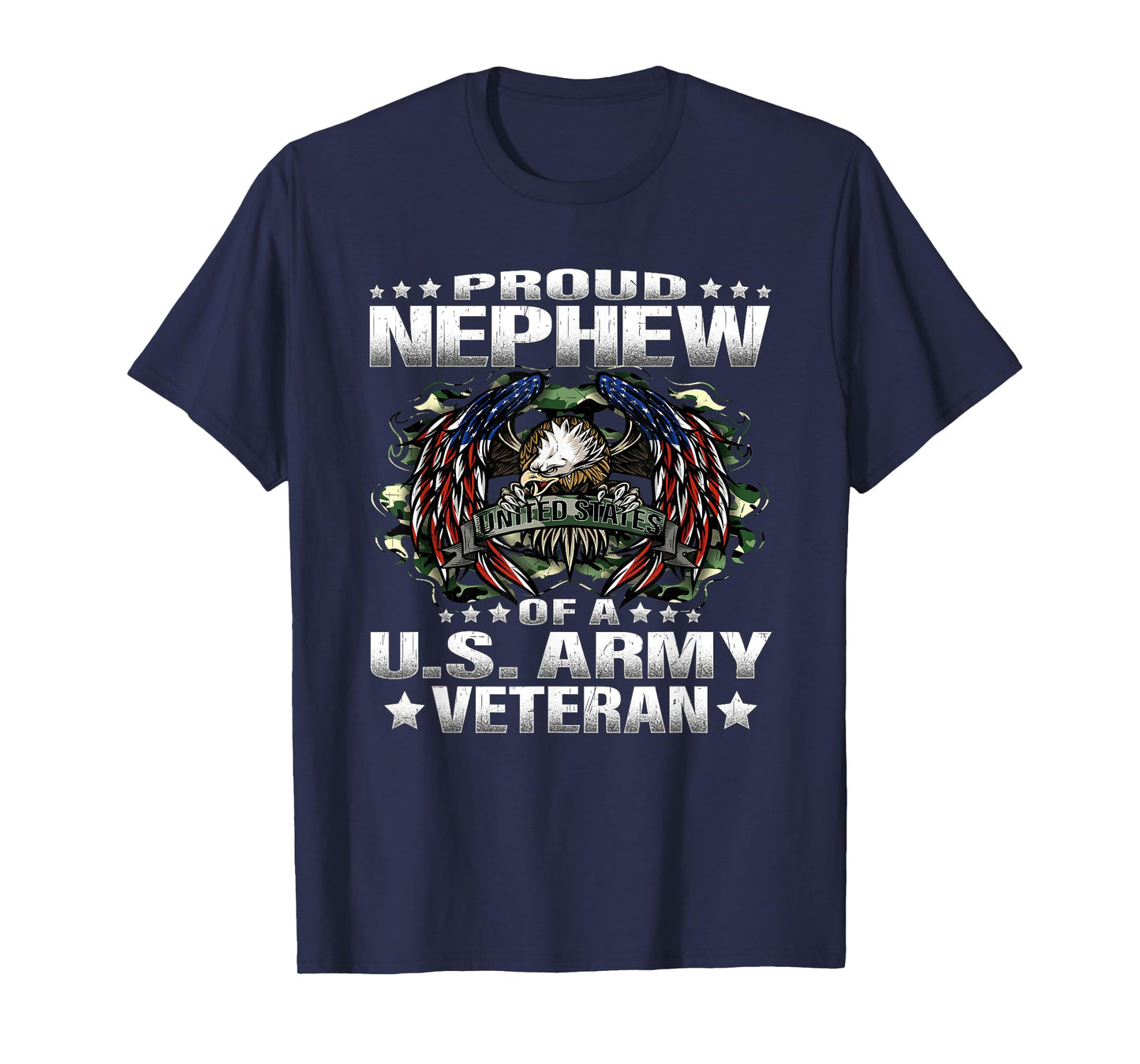 Proud Nephew Of A US Army Veteran Military Vet's Family T-Shirt