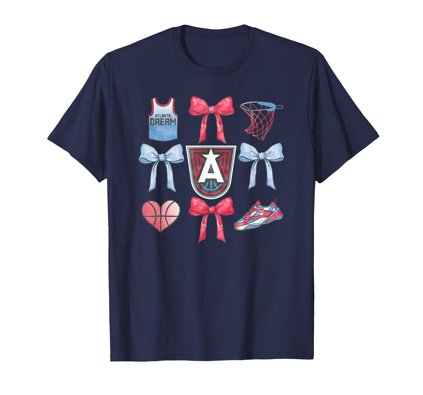 WNBA Atlanta Dream Bow Grid T-Shirt