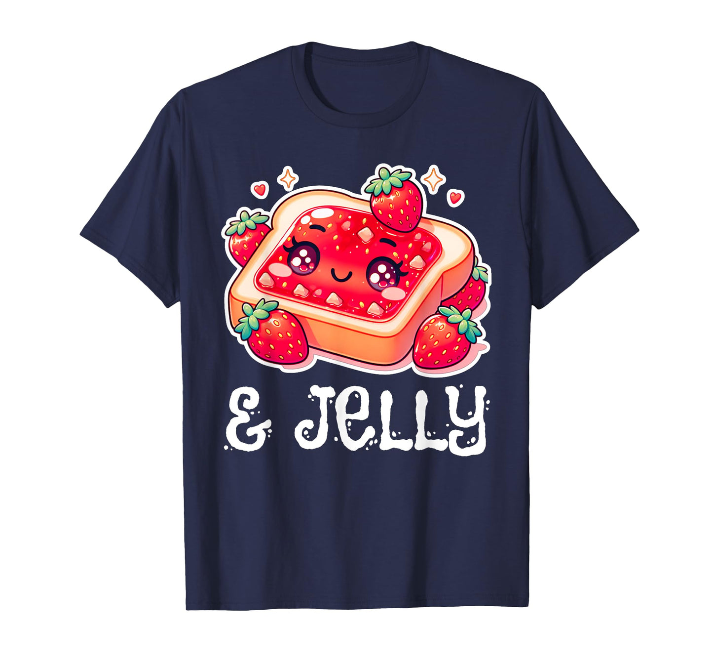 Kawaii Strawberry & Jelly Peanut Butter Toast Twins Matching T-Shirt