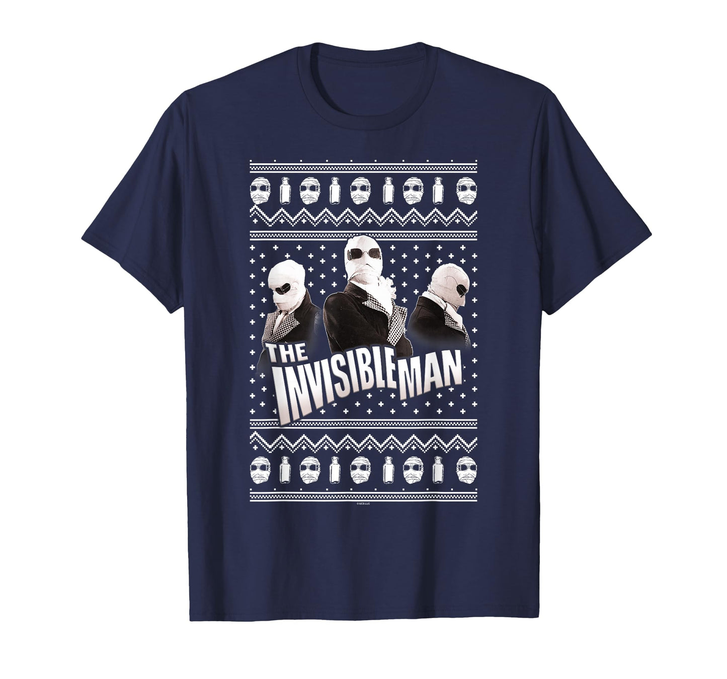 Universal Monsters Invisible Man Ugly Sweater T-Shirt