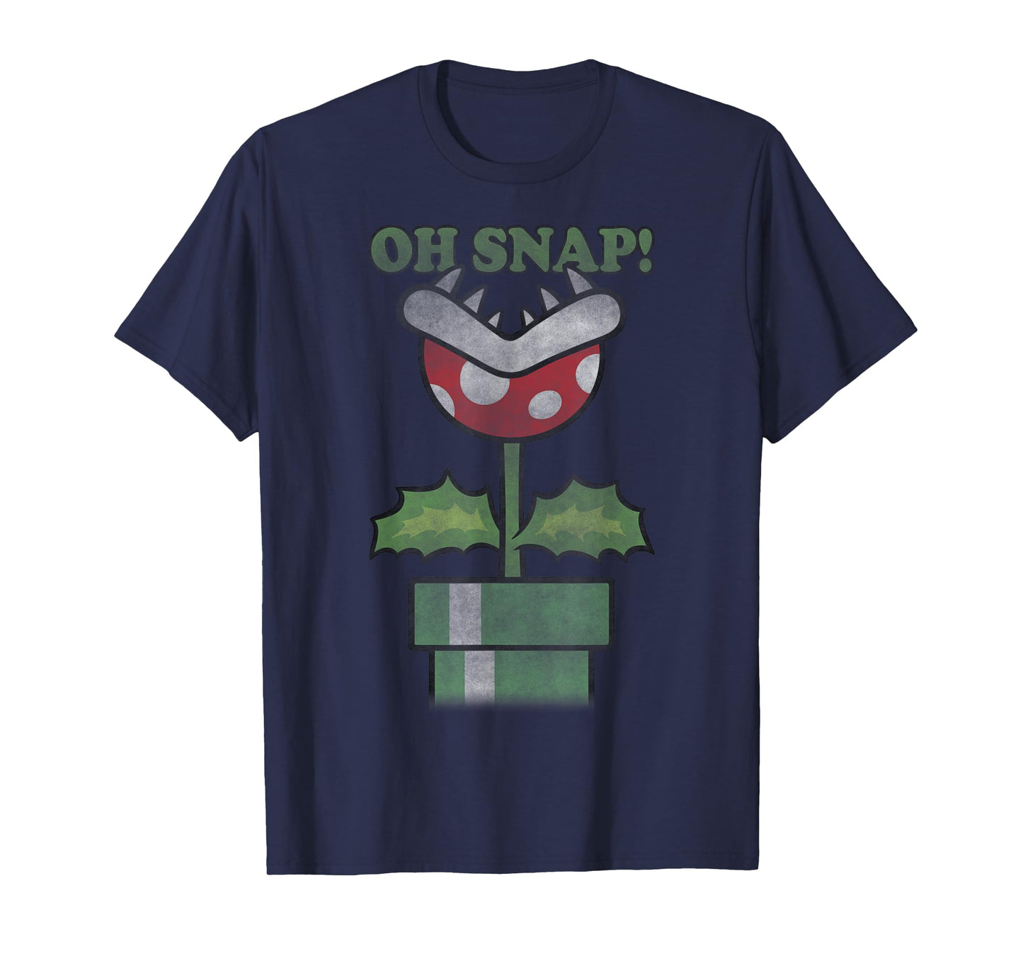 Nintendo Super Mario Piranha Plant Oh Snap Vintage T-Shirt